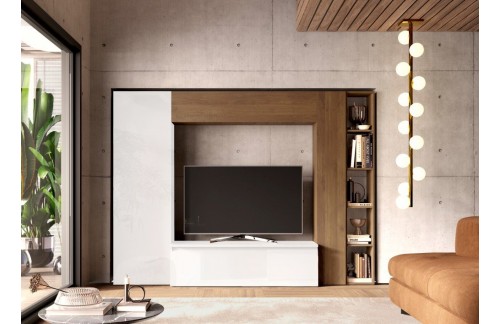 TV komoda bijela/drvo Mercure INFINITY 2.0 900009-BIMR