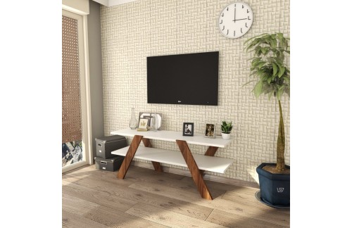 TV ormarić Boran (Bijela/Orah)