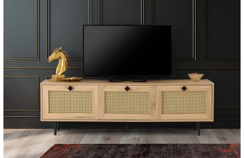 TV ormarić Falos (Hrast/Crna)