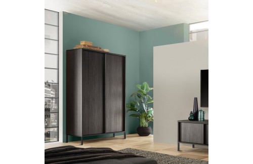 Višenamjenski ormar s 2 vrata i 4 pretinca, 174 cm - STEEL 208986-04