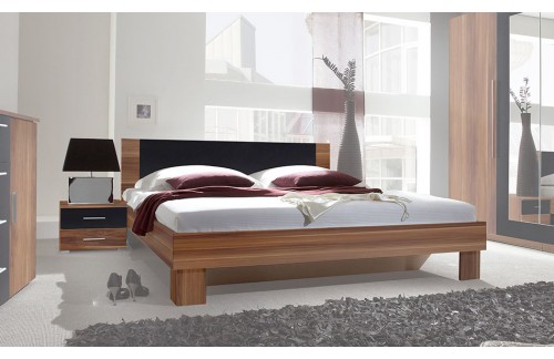 Krevet ANNA s noćnim ormarićem (orah)