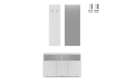 Ulazni set s ogledalom i zidnom vješalicom DAMA 409008-1