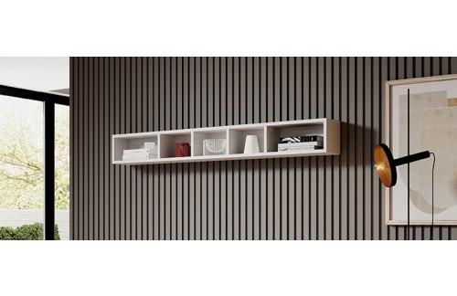 VISEĆA POLICA TOLEDO - BIJELA VISOKI SJAJ