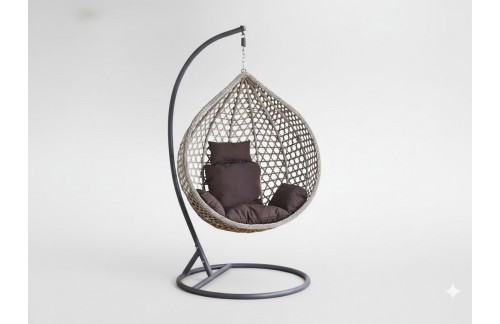 Viseća fotelja Borin L (siva)