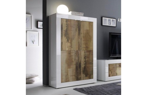 Visoka komoda s 4 vrata, 162 cm - BASIC 209015-04P