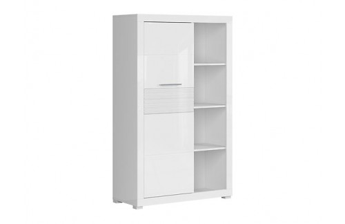 VITRINA FLAMES - BIJELA/BIJELA VISOK SJAJ