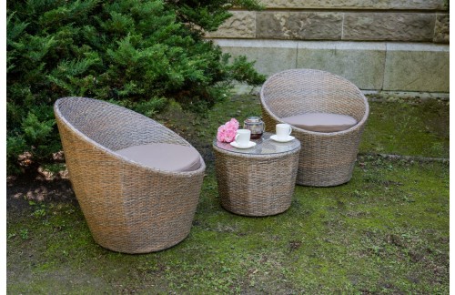 Vrtna garnitura MODICO (smeđa)