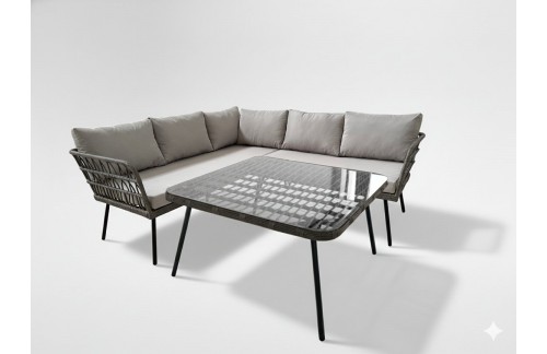 Vrtni bistro set Rovin (smeđi/crni)