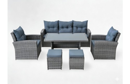 Vrtna kutna garnitura Narela (smeđi)