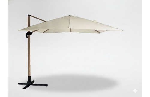 Vrtni suncobran Rima (bež, 3 x 3 m, s prevleko)