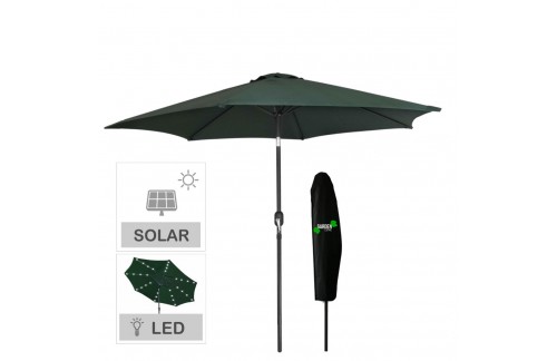 Vrtna suncobran s LED Flavon (ZELENA)