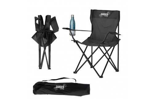 Sklopiva turistička stolica Riban (crna)