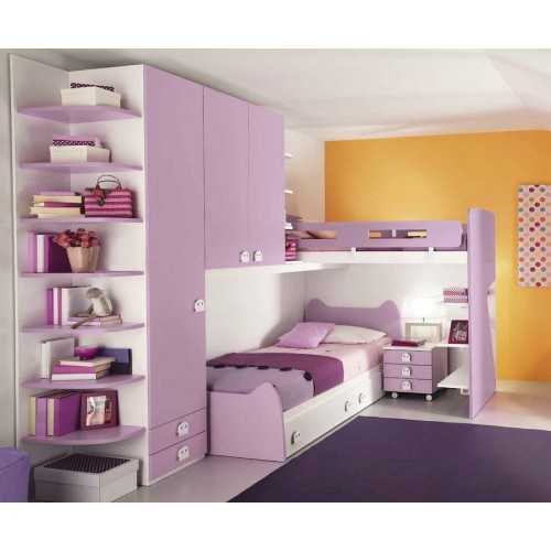 Dječji krevet na kat Colombini Volo C138