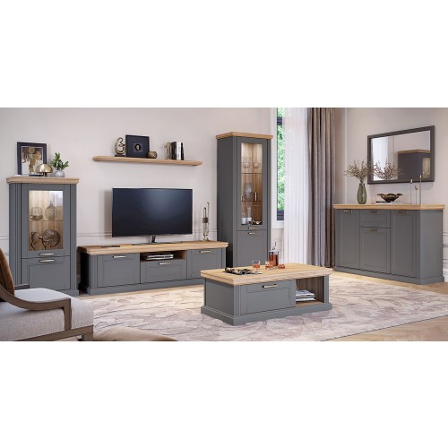 DNEVNA SOBA RADDA TARA SA RASVJETOM-GRAFIT