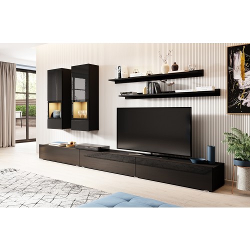 DNEVNI REGAL ATHENS - MAT CRNA/VISOK SIJAJ