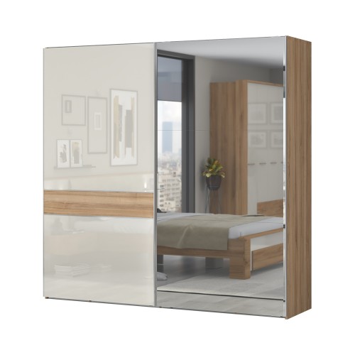 ORMAR SA KLIZNIM VRATIMA I OGLEDALOM KALLA GALA 230 CM