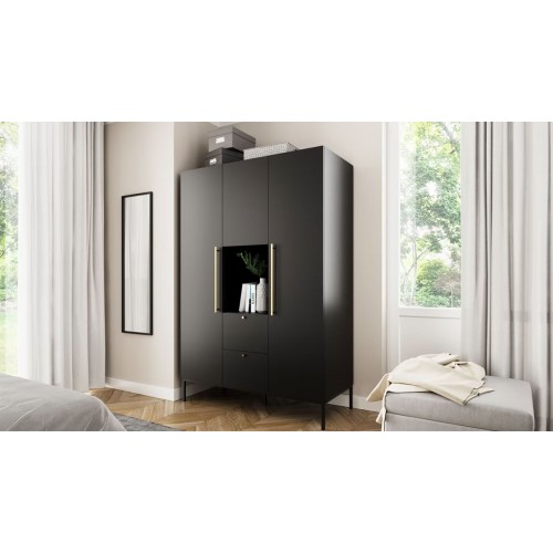 ORMAR LANZZI - CRNA MAT