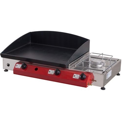 Stolni plinski roštilj Gorenc, 80 x 40, Fe 5mm ploča, dva plamenika, kuhalo, bez nogu