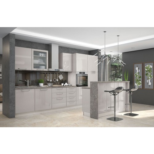 KUHINJA MODERN SA OTOKOM (VIŠE BOJA) - MOGUĆE PO NARUDŽBI