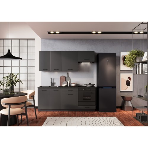 Kuhinjski set ANIKA 200 cm - GRAFIT SIVA