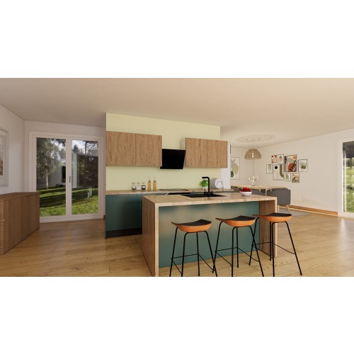 LUME HOME KUHINJA SELENE S OTOKOM (MOGUĆE PO NARUDŽBI)