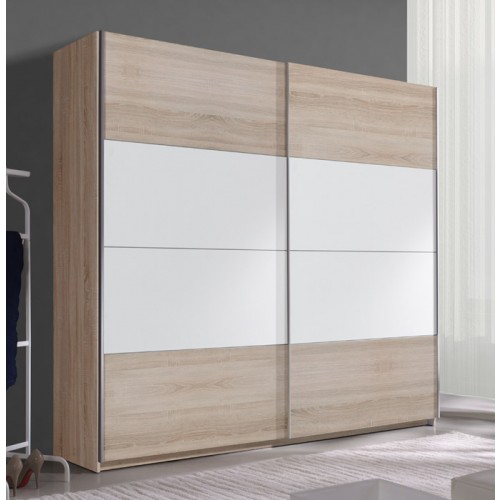 Klizni ormar EMMA (sonoma hrast-bijela)