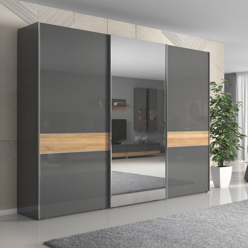 ORMAR SA OGLEDALOM KALLA ONYX 280 CM