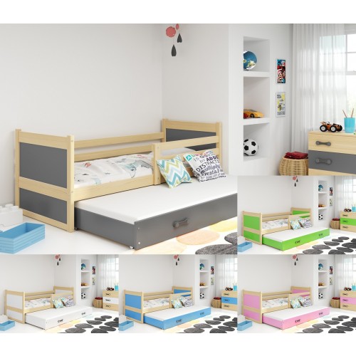 Krevet RICO 90x200 s dodatnim ležajem 90x200 - BOR (više boja)