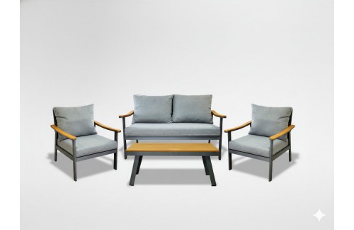 Aluminijski vrtni set Lublana (siva)