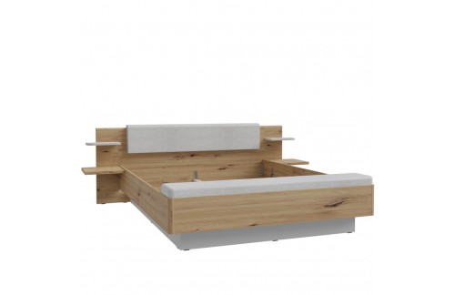 Krevet KASURA 180x200 hrast+siva KSRL3181-M815