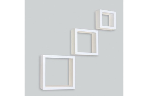 Komplet 3 police Cuadrato