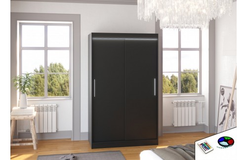 Klizni ormar COLLIN s LED rasvjetom, 120 cm