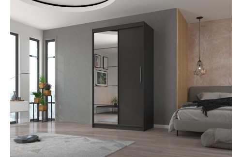 Klizni ormar s ogledalom ESTI 120 cm