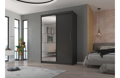 Klizni ormar s ogledalom ESTI 150 cm