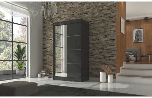 Klizni ormar s ogledalom GILTON 120 cm
