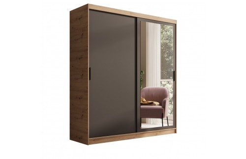 Klizni ormar s ogledalom Hailey 180 cm