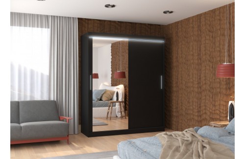 Klizni ormar s ogledalom TOM 180 cm
