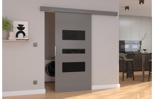 Klizna zidna vrata CENTO s lakobel detaljima 106 cm