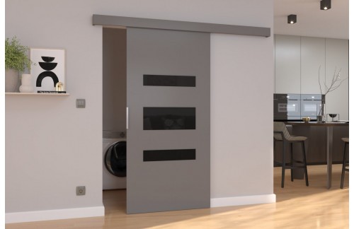 Zidna klizna vrata DESIO s visokim sjajem 76 cm