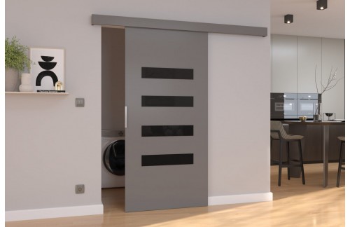 Klizna zidna vrata FORLI s lakobel detaljima 106 cm