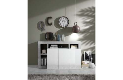 Elegantna bijela komoda s 3 vrata HAMBURG 209030-05CE