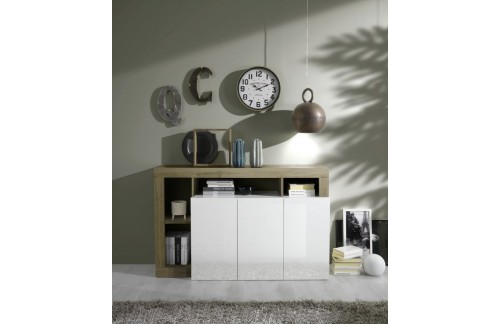 Elegantna bijela komoda s 3 vrata HAMBURG 209030-05K