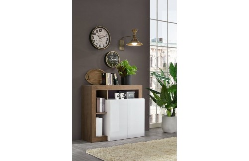 Elegantna bijela komoda s 2 vrata HAMBURG 209030-02MR
