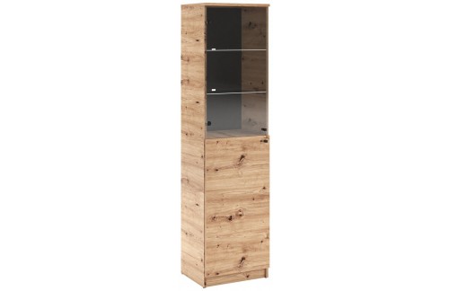 Elegantna vitrina Evi II s LED rasvjetom - HRAST ARTISAN-HRAST
