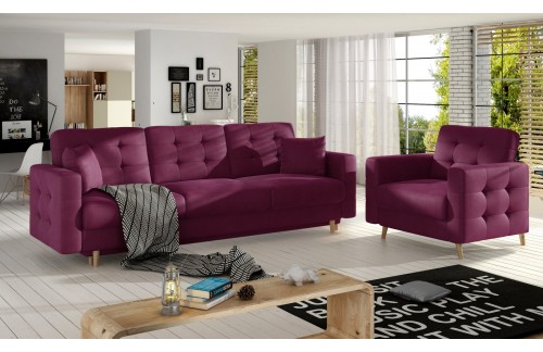 Elegantni dnevni set Asgard 3+1-Mat Velvet 68