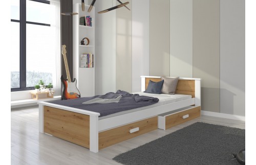 Jednokrevetni krevet ALDEX s dvije ladice 200x90 cm