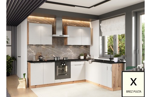 KUTNI KUHINJSKI SET ISABEL 200X260 CM - SIVA