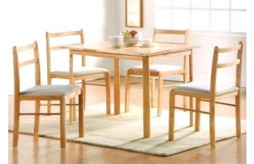 Blagovaonski set RUBBY - stol +4 stolice