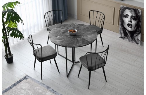 Blagovaonski stol Elon (Antracit)