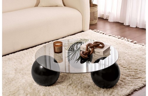 Klupski stolić Milon (Crna/Siva)